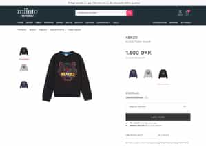miinto product page with kenzo sweater